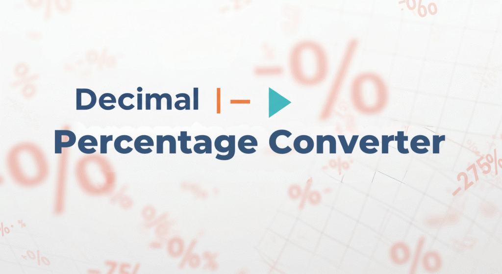 Decimal to Percentage Converter