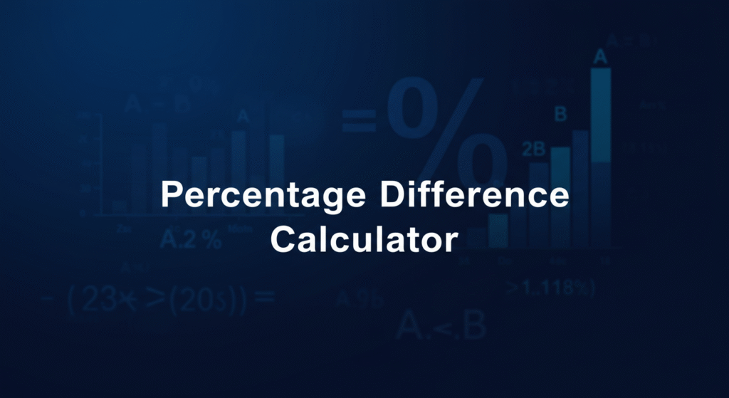 Percentage Difference Calculator