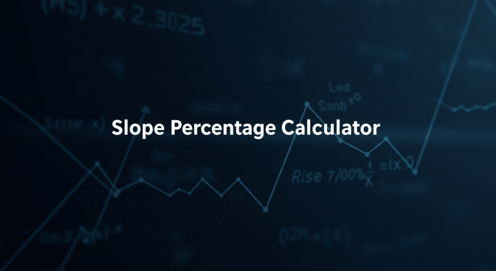 Slope Percentage Calculator