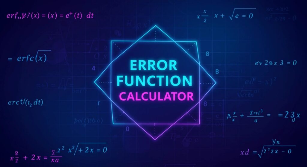 Error Function Calculator