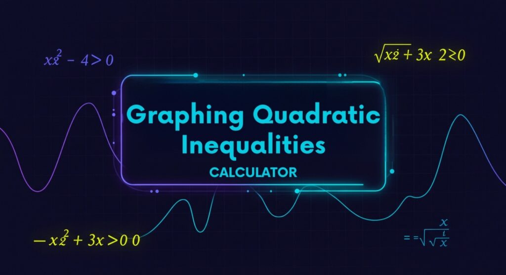 Graphing Quadratic Inequalities Calculator