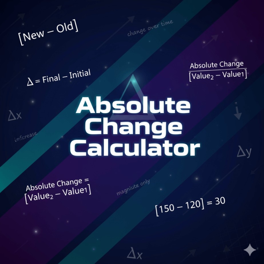 Absolute Change Calculator