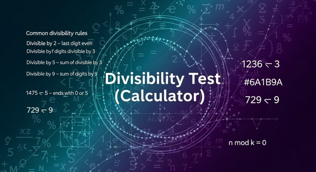 Divisibility Test Calculator