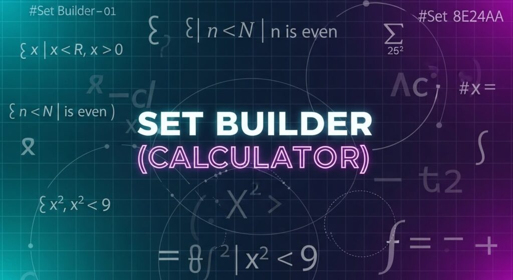 Set Builder Calculator