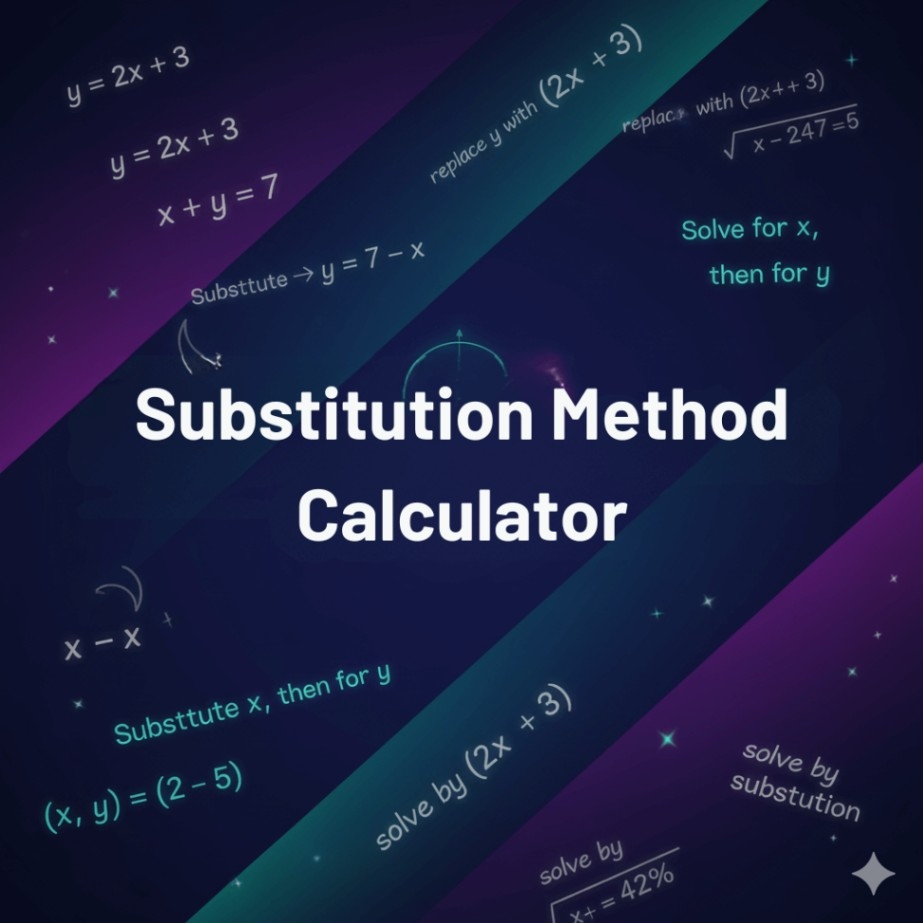 Substitution Method Calculator